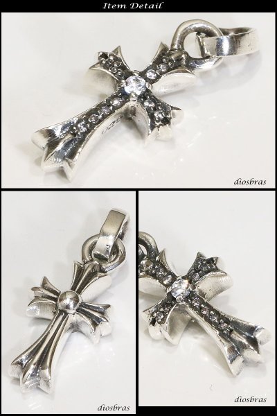 画像3: クロス ペンダント クロス 十字架 ミニクロス シルバー925/ペンダント ジルコニア トップ シルバー 925/ネックレス/ ネックレス  メンズ レディース≪メール便なら送料無料!!≫ (3)
