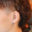 画像3: ライオン　ヘッド　ブラックジルコニア　リング　シルバー９２５　ピアス メンズ レディース 激安ピアス イヤリング アクセサリー　スカル【骸骨】本物シルバー９２５◇ライオンヘッド◇ピアス◇片方ピアス メンズ レディース (3)
