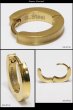 画像2: ステンレス フープピアス シルバー 金属アレルギー対応 メタル素材 ゴールド　金 シンプル 小さめ フープ ループ リング 輪っか ピアス アクセサリー メンズ　レディース 中折れ式 13mm　艶消し　光沢あり【メール便なら送料無料】 (2)