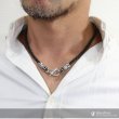 画像5: レザーネックレス　シルバーネックレス クラウン　王冠　レザーチョーカー　２連レザー　ネックレス　4本編み　フック　スカル　ドクロ　ボーン　シルバー９２５製　スカル　ユリ　クロス　丸革紐　メンズ　レディース【SA】【diosbras-ディオブラス-】 (5)