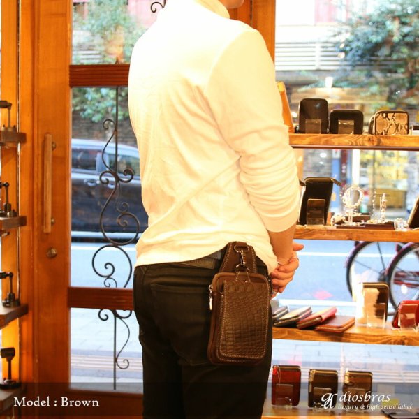 画像2: ウエストポーチ ウエストバッグ ヒップバッグ 本革 ベルトポーチ メンズ アイコスケース付き IQOS ヒップバック ハンドメイド レザー|ウォレットホルダー 牛革 誕生日 ウェストポーチ バッグ ベルト通しウエストバッグ ウエストポーチ ポーチ 彼氏のプレゼントにおススメ (2)