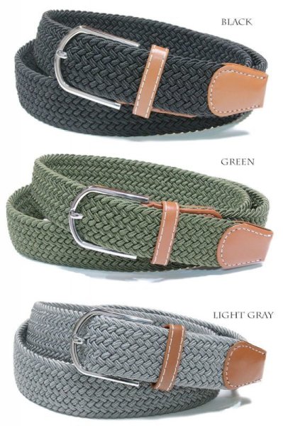 画像4: ミックスカラー ゴムメッシュ ベルト ゴムベルト メンズ レディース 無段階 サイズフリー ストレッチ【メール便なら送料無料】 (4)