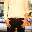 画像5: ベルト メンズ 本革 ビジネス ロング 本革ベルト 黒 茶 メンズベルト 男性用 カジュアル おしゃれ シンプル 革ベルト メンズベルト 父の日 ビジネス 紳士用 ビジネスカジュアル 送料無料 編み込み　ステッチ　キャメル　ブラウン　ブラック (5)