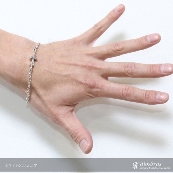 画像4: シルバーブレスレット シルバーアクセサリー クロス 十字架 シルバーアクセサリー メンズ シルバーバングル (4)