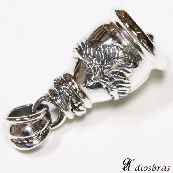 画像4: イーグル フェザー シルバー925 鈴 ベル バイカーベル ペンダント 羽根 ガーディアンベル (4)