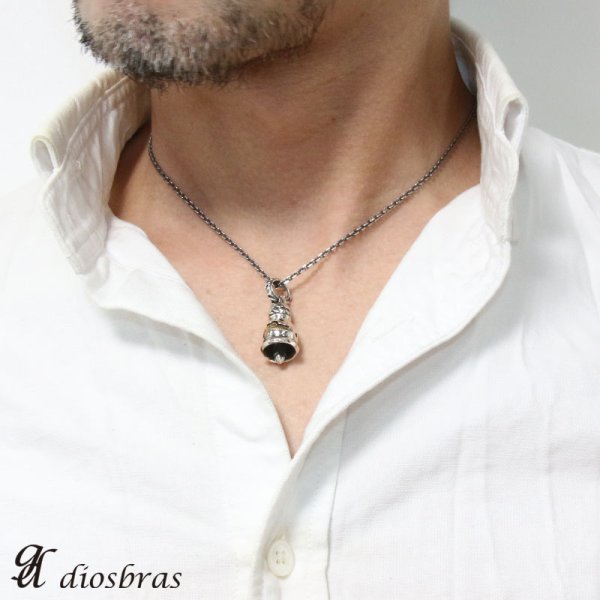 画像3: イーグル フェザー シルバー925 鈴 ベル ペンダント 羽根 ガーディアンベル (3)