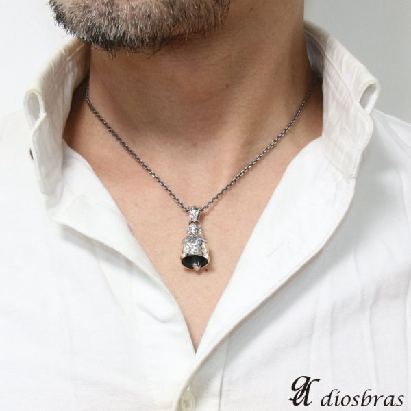 画像3: イーグル フェザー シルバー925 鈴 ベル バイカーベル ペンダント 羽根 ガーディアンベル (3)