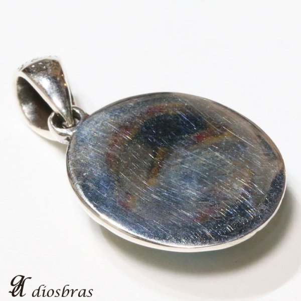 画像3: 【オーバル ペンダント トップ】天然ターコイズ/ネイティブアメリカン インディアンジュエリー鷹・イーグル羽根/シルバー925/フェザーネックレス ネックレス  唐草 メンズ レディース≪メール便なら送料無料!!≫ (3)