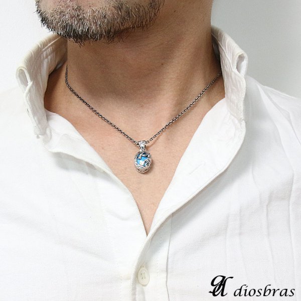 画像2: 【オーバル ペンダント トップ】存在感のある神聖なココペリ オニキス ターコイズ/ ネイティブアメリカン (2)