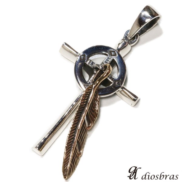 画像4: クロス チェーン 十字架 ペンダント トップ ネイティブアメリカン インディアン フェザー 羽 羽根 ホイール シルバー925ペンダント/ペンダント トップ シルバー 925/ネックレス/ ネックレス メンズ レディース【メール便限定送料無料!!】 (4)