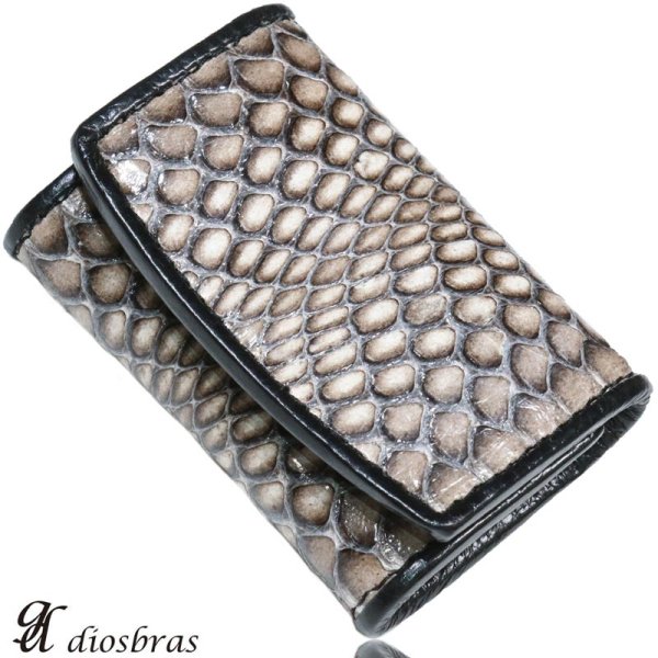 画像2: コインケース 小銭入れ 極小 コブラ革 ヘビ革 蛇革 コインケース 小銭入れ ソフトレザー コンパクト 本革 牛革 box型小銭入れ プレゼントにも人気【diosbras-ディオブラス-】【メール便・ネコポス無料対象】 (2)