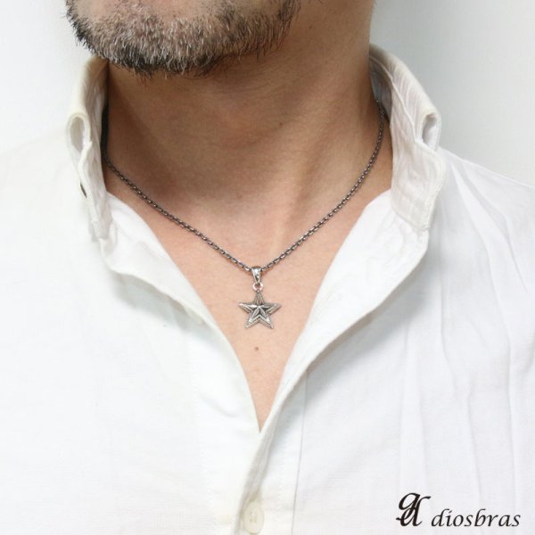 画像3: 【ベツレヘム スター 星 ペンダント トップ】スター ナバホ インディアンジュエリー ネイティブアメリカン シルバー925/ネックレス ネックレス メンズ レディース≪メール便なら送料無料!!≫ (3)