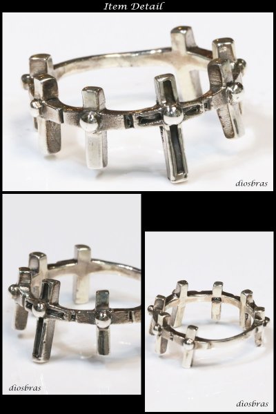 画像3: 【シルバーリング】【クロスリング】【シルバーアクセサリー】　十字架 シルバーアクセサリー メンズ シルバーリング 指輪 シルバー925 メンズアクセサリー 大きいサイズ【メール便なら全国送料無料】 (3)