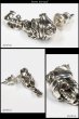 画像2: スカル レッド　ジルコニア　アンカーピアス　海賊　　シルバー９２５　ピアス メンズ レディース 激安ピアス イヤリング アクセサリー【スカルフープ】本物シルバー９２５◇スカルヘッド　◇片方ピアス メンズ レディース (2)