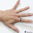 画像4: シルバー925 シルバーリング ブラックジルコニア　メンズ スタッズ　スクエア パワーストーン オニキス　天然石  スターリングシルバー 指輪 ring silver925 銀 シルバーアクセサリー 男性 女性 レディース (4)