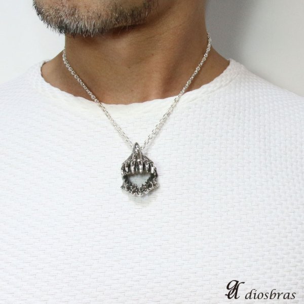 画像3: エイリアン 地球外生命体 シルバー925/ペンダント トップ  牙 歯 爪 クロウ シルバー 925/ネックレス/ ネックレス  メンズ レディース≪メール便送料無料≫ (3)