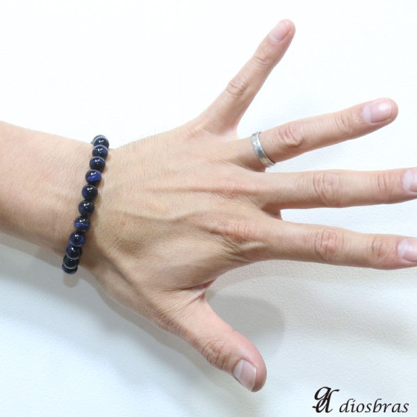画像3: 【diosbras-ディオブラス-】ネイビーブルー タイガーアイ ブルー ネイビー 8mm 0,8cm【タイガーアイ】【虎目石】【水晶】ブレスレット 数珠 【パワーストーン】【お数珠】【念珠】【天然石ブレス】【【風水グッズ 】【開運アイテム】【お守り】 (3)