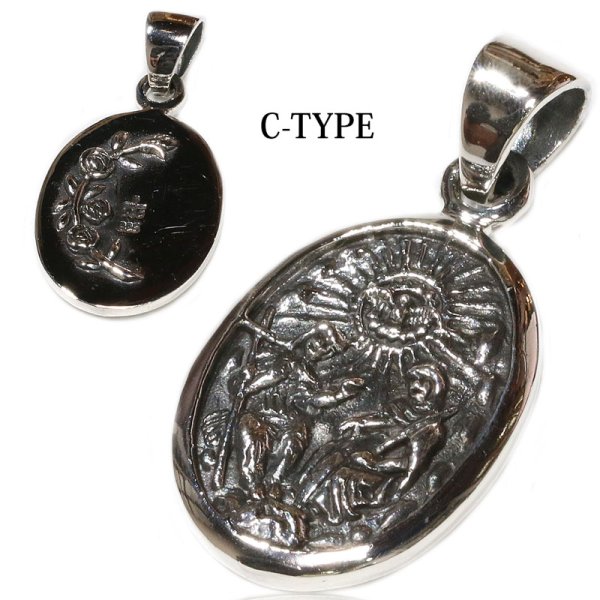 画像7: 【クロス　ペンダント トップ】クロス キリスト ペンダント≪トップのみ≫ アラベスク　唐草　シルバーネックレス トップ メンズ ロザリオ [シルバーペンダント] クリスマス プレゼント　クリスチャン　≪メール便送料無料!!≫ (7)