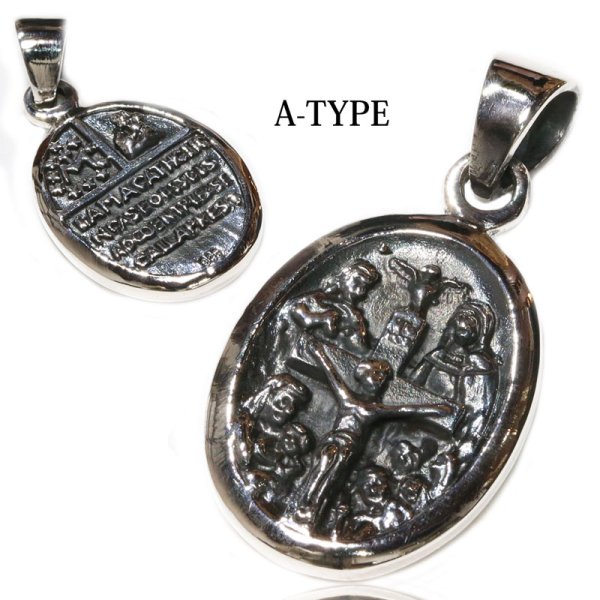 画像3: 【クロス　ペンダント トップ】クロス キリスト ペンダント≪トップのみ≫ アラベスク　唐草　シルバーネックレス トップ メンズ ロザリオ [シルバーペンダント] クリスマス プレゼント　クリスチャン　≪メール便送料無料!!≫ (3)