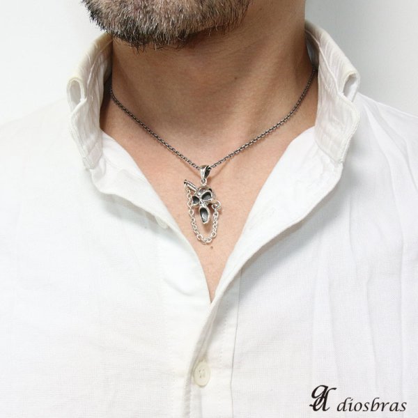 画像4: 【クロス ペンダント トップ】スカル 骸骨 アローズ 矢 十字架 ゴシック シルバー925ペンダント/ペンダント トップ シルバー 925/ネックレス/ ネックレス メンズ レディース【メール便なら送料無料】 (4)