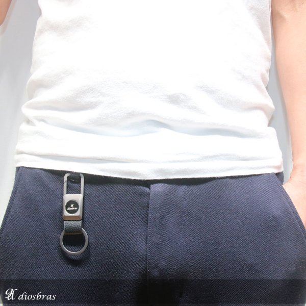 画像2: カラビナキーホルダー ステンレスワイヤー クリップ クリップ リング型キーホルダー キーホールディングス車 家 鍵 キーチェーン プレゼント 【メール便送料無料】 (2)