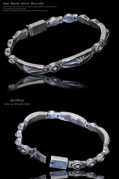 画像2: 【シルバーブレスレット】【シルバーアクセサリー】イーグル フェザー シルバーアクセサリー メンズ シルバーバングル ブレスレット シルバー925 メンズアクセサリー 太陽神 アラベスク プレゼントに人気 送料無料【diosbras-ディオブラス-】 (2)