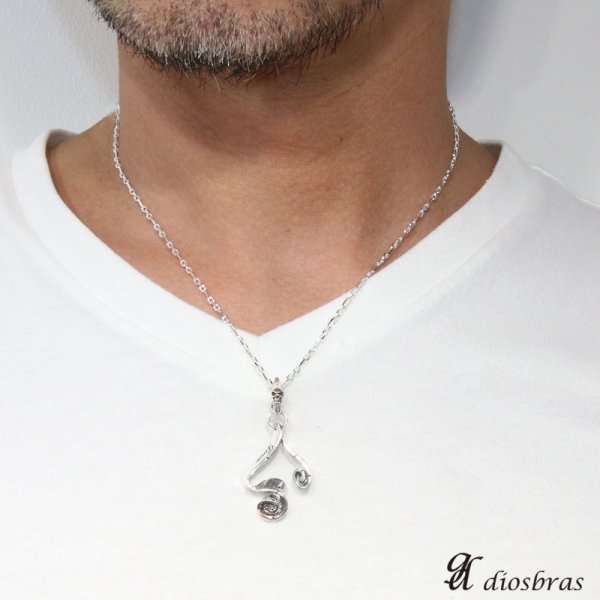 画像3: スカル ドクロ 髑髏 シルバー925 スペード トランプ ハート LOVE ペンダント リボン クラウン 王冠 ゴシック  [ メンズ | シルバーネックレス | シルバーアクセ | ペンダントトップ | ハード クロス 十字架 (3)