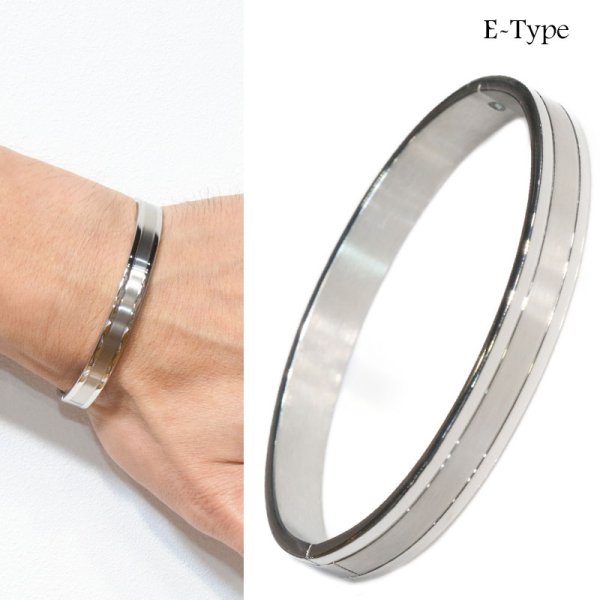 画像7: バングル ステンレス 316L サージカルステンレス プレーン ステンレスブレスレット ステンレスバングル シルバーブレスレット ゴールド シルバー ブラックニッケル 【 メンズ レディース SILVER925 ステンレススティール シルバーアクセ 【diosbras-ディオブラス-】 (7)