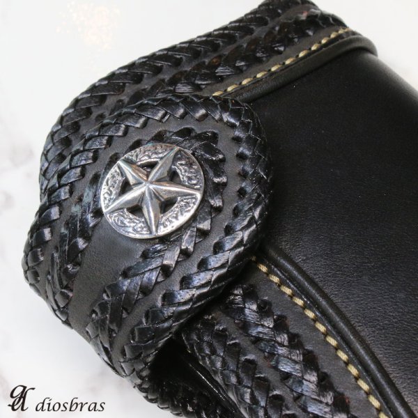 画像3: コンチョ コンチョ ネイティブ スター 星 コイン アラベスク インディアン 【L】 コンチョシルバー925コンチョ ナバホ 財布 ウォレット メンズ (ネジ式)【メール便送料無料!!】 (3)