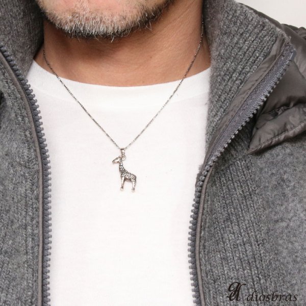 画像2: ミニチュアペンダント 馬 キリン 象 ゾウ エレファント ジラフ ホース シルバー925/ネックレス メンズ レディース【メール便なら送料無料】 (2)
