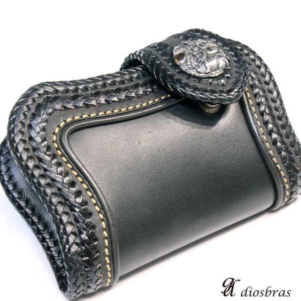 画像3: コンチョ ドクロ スカル 髑髏 ドクロ コンチョ スカルヘッドンチョ シルバー925コンチョ 財布 ウォレット メンズ (ネジ式)【diosbras-ディオブラス-】【メール便なら送料無料!!】 (3)