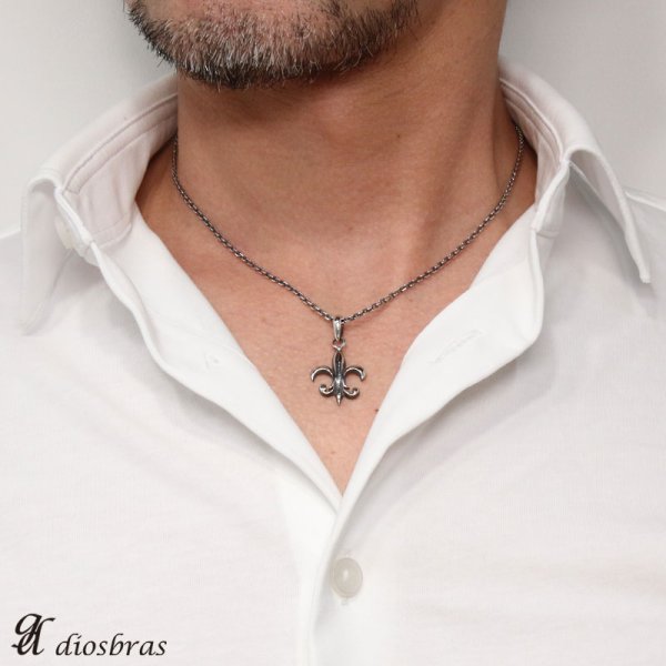 画像3: 【ペンダント トップ】ユリの紋章 リリー ユリ ゴシック シルバー925ペンダント/ペンダント トップ シルバー 925/ネックレス/ ネックレス メンズ レディース【メール便なら送料無料】 (3)