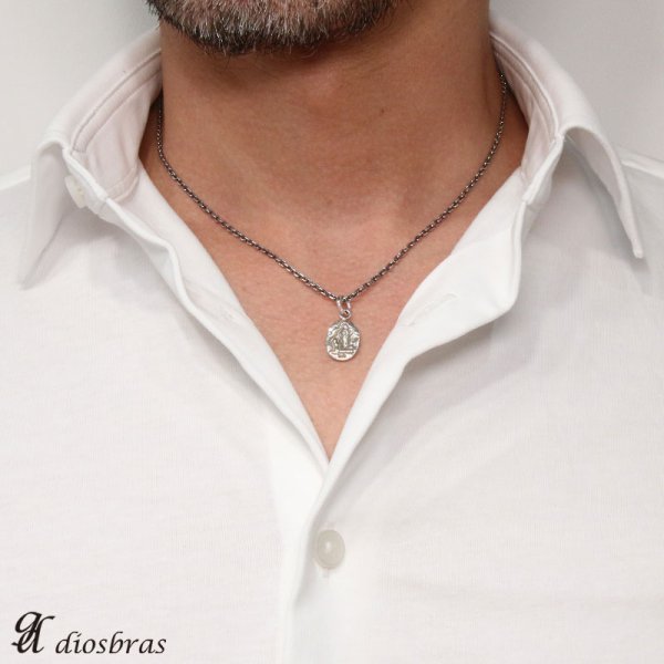 画像4: ネックレス マリアプレート メダイ ロケット ピルケース ネックレス【メイン】マリアペンダントトップ銀シルバー925 マリア様 【マリア ネックレス】(SILVER925 maria )マリアネックレス マリア ネックレス 【メール便なら送料無料】 (4)