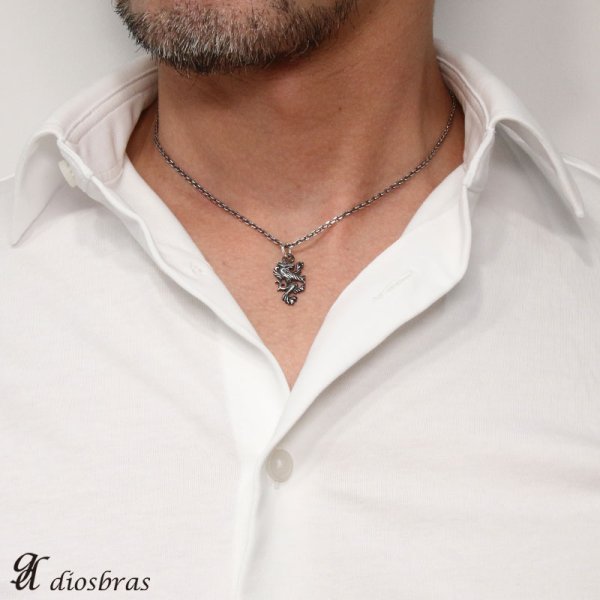 画像3: ウルフ 狼 ペンダント トップ ゴシック シルバー925ペンダント/ペンダント トップ シルバー 925/ネックレス/ ネックレス ライオン 獅子 メンズ レディース ネイティブ インディアン≪メール便なら送料無料!!≫ (3)