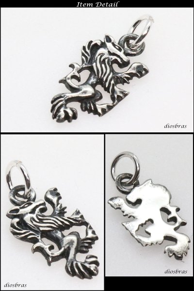 画像2: ウルフ 狼 ペンダント トップ ゴシック シルバー925ペンダント/ペンダント トップ シルバー 925/ネックレス/ ネックレス ライオン 獅子 メンズ レディース ネイティブ インディアン≪メール便なら送料無料!!≫ (2)