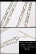 画像3: 【シルバーチェーン】シルバーフィガロチェーン 幅2mm 40cm 45cm 50cm ネックレス チェーン シルバー925 SILVER Necklace chain 銀 鎖 首飾り フィガロ【メール便無料】【ギフトOK】 シルバー925チェーン シルバーネックレスチェーン (3)