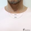 画像2: 【シルバーチェーン】シルバーフィガロチェーン 幅2mm 40cm 45cm 50cm ネックレス チェーン シルバー925 SILVER Necklace chain 銀 鎖 首飾り フィガロ【メール便無料】【ギフトOK】 シルバー925チェーン シルバーネックレスチェーン (2)