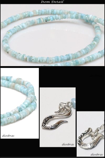 画像4: ラリマー ネックレス 4mm 馬蹄 ネックレス メンズ ブランド レディース ホースシュー フェザー ネックレス メンズ ネイティブ /羽/オニキス シルバー925 チェーン メディスンホイール フェザー 3,8mm〜4,2mm 【diosbras-ディオブラス】【全国送料無料】 (4)