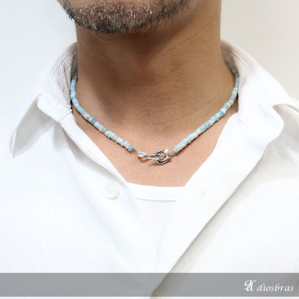 画像5: ラリマー ネックレス 4mm 馬蹄 ネックレス メンズ ブランド レディース ホースシュー フェザー ネックレス メンズ ネイティブ /羽/オニキス シルバー925 チェーン メディスンホイール フェザー 3,8mm〜4,2mm 【diosbras-ディオブラス】【全国送料無料】 (5)