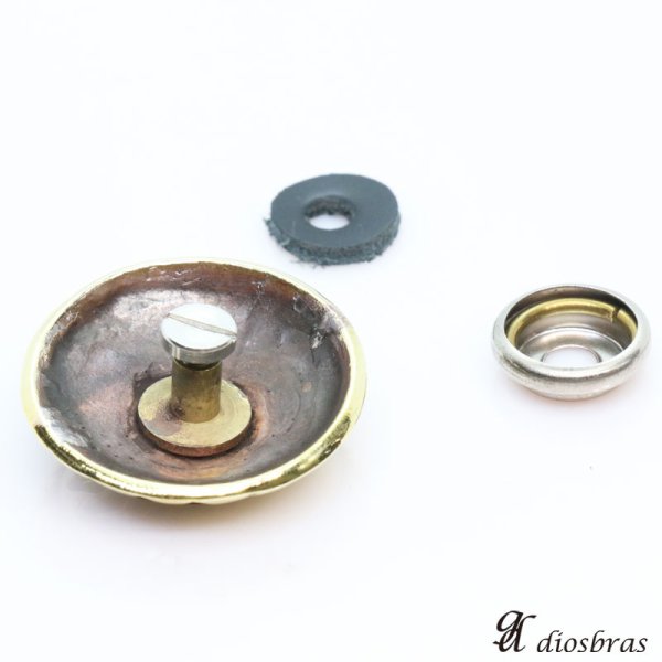 画像4: コンチョ ホピデザイン 【L】 ココペリ インディアン コンチョ ネイティブ ゴールド 金 バイカー シルバー925コンチョ 財布 ウォレット メンズ カスタムパーツ (ネジ式)【メール便送料無料】 (4)