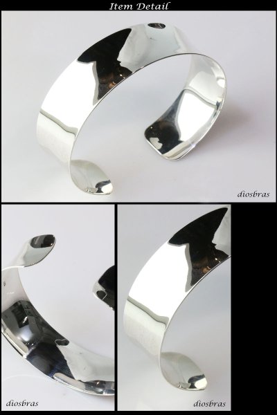 画像2: 【シルバーバングル】極太プレーンバングル シンプル【シルバーアクセサリー】シルバーアクセサリー メンズ シルバーバングル ブレスレット シルバー925 メンズアクセサリー 人気 送料無料【diosbras-ディオブラス-】 バングル (2)