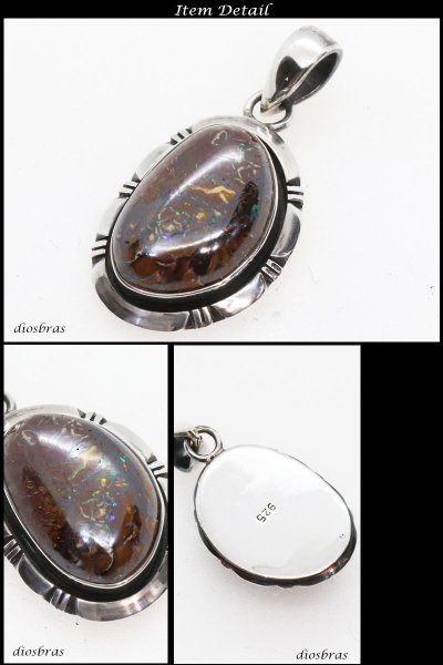 画像2: 【diosbras-ディオブラス-】一点物ボルダー  オパール 中サイズ ペンダント ネックレス OPAL オーストラリア原産 原石カット (2)