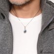 画像3: ラブラドライト　ペンダント 【オーバル ペンダント トップ】存在感のあるペンダント　ナバホ　パワーストーン インディアンジュエリー鷹・イーグル羽根/シルバー925/フェザーネックレス ネックレス メンズ レディース (3)