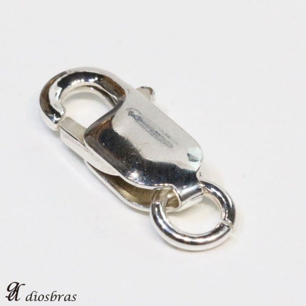 画像4: 3サイズ【 高級SILVER925 カニカン 】シルバー925製 無垢ナスカン大13mm1個売り パーツ 材料 シルバー925 silver シルバー 925 チェーン 延長 ネックレス延長 アジャスターチェーン 継ぎ足し 足す 付け足し 銀 ユニセックス 男女兼用 兼用 レディース メンズ (4)