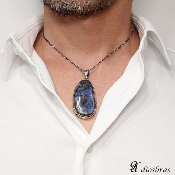 画像3: 【diosbras-ディオブラス-】一点物ボルダー  オパール 特大サイズ ペンダント ネックレス OPAL オーストラリア原産 原石カット (3)