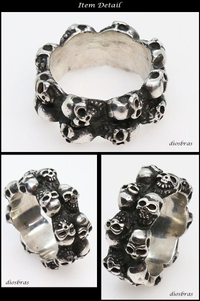 画像2: 【シルバーリング】【スカルリング】【シルバーアクセサリー】スカル ボーンハンド ドクロ スカルリング シルバーアクセサリー メンズ シルバーリング 指輪 シルバー925 メンズアクセサリー 大きいサイズ【メール便なら全国送料無料】 (2)