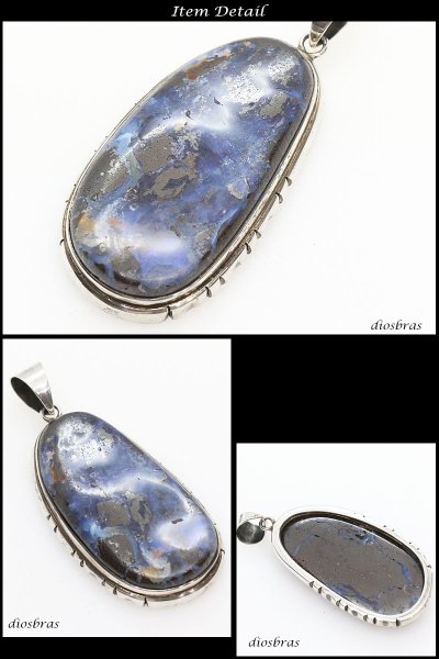 画像2: 【diosbras-ディオブラス-】一点物ボルダー  オパール 特大サイズ ペンダント ネックレス OPAL オーストラリア原産 原石カット (2)