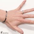 画像5: オニキス　スクエアエッジカット　ブレスレット　5mm〜5.5mm　馬蹄　ホースシュー　フェザー メンズ ネイティブ シルバー９２５ チェーン　メディスンホイール　フェザー 5mm【diosbras-ディオブラス】 (5)