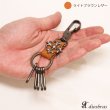 画像3: キーホルダー キーフック　キーチェーン　シルバー カラビナ レザー　クロス　十字架　コンチョ　革　レザー編み込み　亜鉛合金製　アンティークシルバー　釣り針フック ウォレット　財布　バイカー　ライダース　【メール便送料無料】 (3)