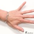 画像3: 【シルバーバングル】波型デザイン　ウエーブ　ハンドメイド プレート　ダブルライン　プレーンバングル　シンプル シルバーアクセサリー メンズ シルバーバングル ブレスレット シルバー925 メンズアクセサリー　レディース　人気 ブレード　バングル(中） (3)